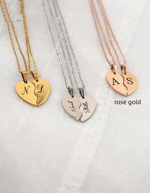 Load image into Gallery viewer, Personalized Stainless Steel Heart-Shaped Necklace-Personalized Necklace
