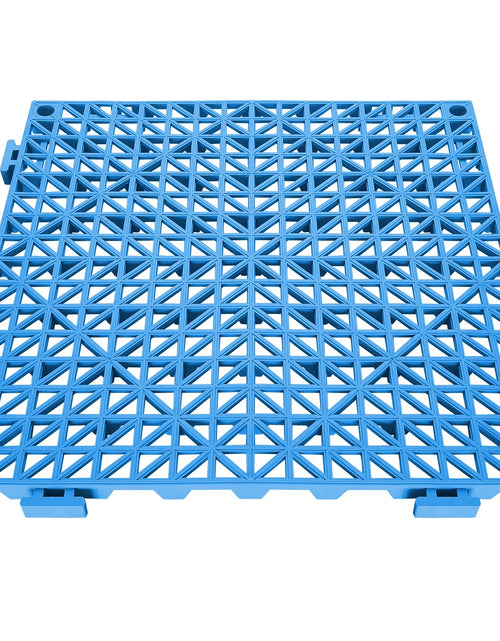 Load image into Gallery viewer, VEVOR Interlocking Tile 55PCS Blue, Drainage Tiles 12 X 12 Splicing, Soft PVC Interlocking Drainage Floor Tiles, Non-Slip Drainage Holes for Restroom, Bathroom, Kitchen, Pool, Wet Areas, Blue
