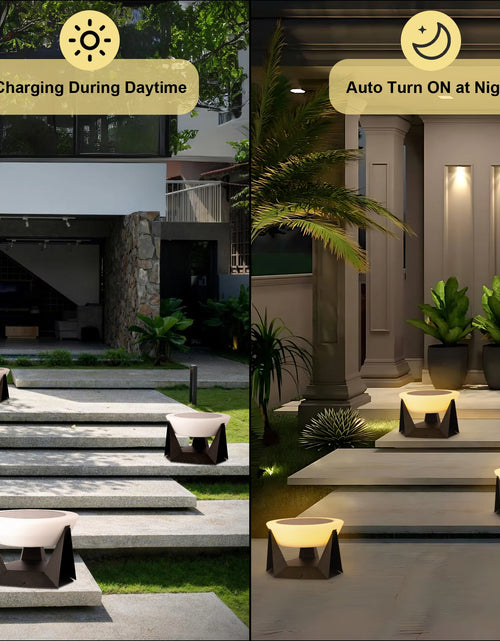 Load image into Gallery viewer, Modern Solar-Powered Outdoor Post Light
