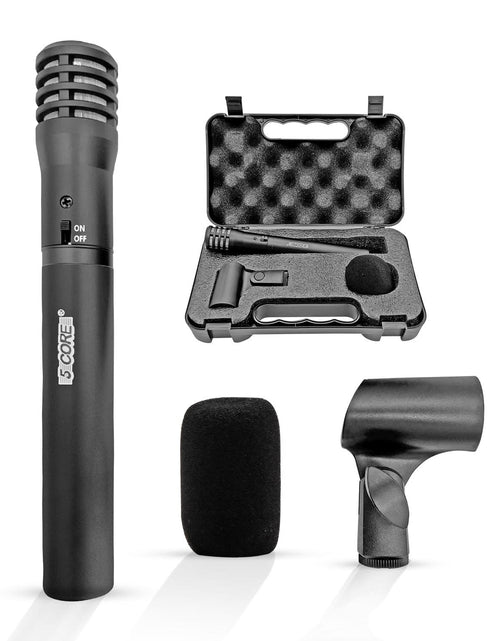 Load image into Gallery viewer, 5Core Instrument Microphone Professional XLR Cardioid Pencil Stick Condenser Mic Black
