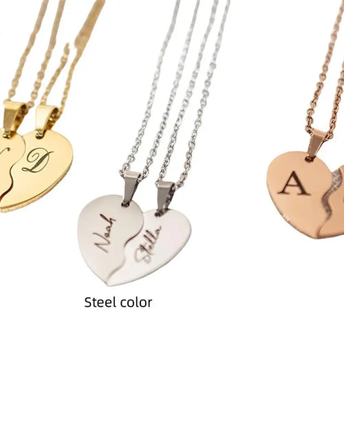 Load image into Gallery viewer, Personalized Stainless Steel Heart-Shaped Necklace-Personalized Necklace
