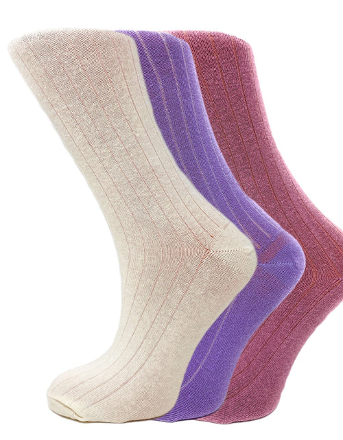 Load image into Gallery viewer, 3 Pairs of Women&#39;S Mid-Calf Colorful Socks - Soft, Breathable, &amp; Moisture-Wicking
