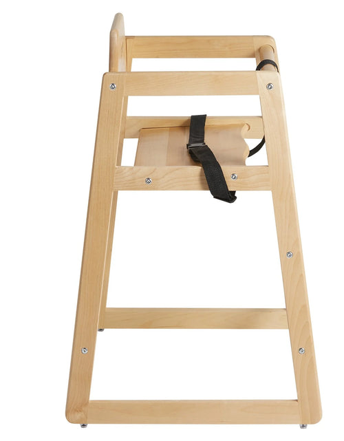 Load image into Gallery viewer, VEVOR Wooden High Chair for Babies &amp; Toddlers, Double Solid Wood Feeding Chair, Eat &amp; Grow Portable High Chair, Easy to Clean Baby Booster Seat, Compact Toddler Chair, Natural
