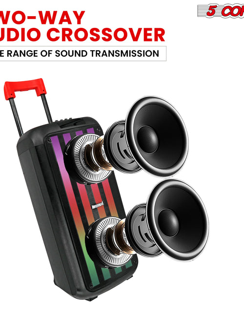 Load image into Gallery viewer, 5Core Bluetooth Party Speaker 8 Inch PA RGB Partybox Karaoke Machine + 2 Wireless Mic
