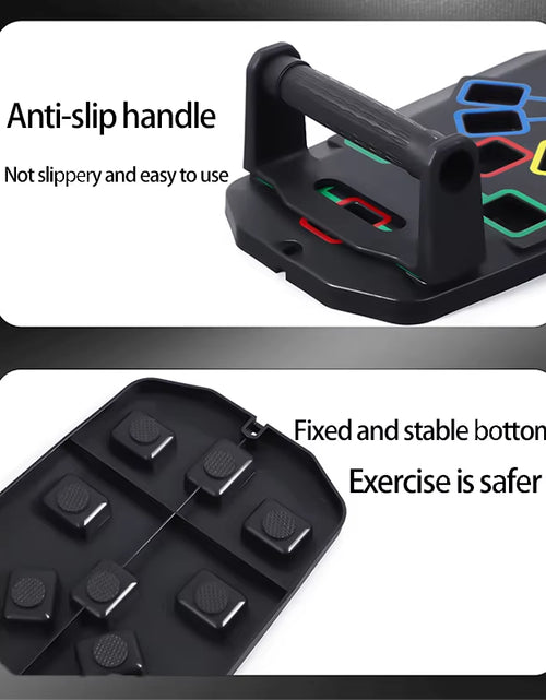 Load image into Gallery viewer, Multifunctional Folding Push up Board Set Bracket Abdominal Muscle Training Equipment Portable Push up Board Exercise Training
