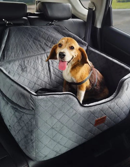 Load image into Gallery viewer, VEVOR Dog Booster Car Seat Pet Car Seat for Medium Large Dog up to 55 Lbs Gray
