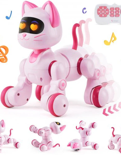 Load image into Gallery viewer, VEVOR RC Robot Cat Toy for Kid Talking Dancing Touch Remote Control Programmable

