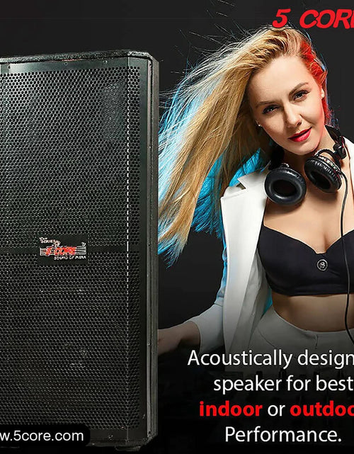 Load image into Gallery viewer, 5Core Portable Cabinet PA DJ Speaker System 15 Inch 4000W Passive 3 Way Loudspeaker
