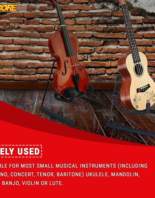 Load image into Gallery viewer, 5Core Ukulele Stand Floor Violin Mandolin Banjo Mandolin Uke Foldable Mini Guitar Stands
