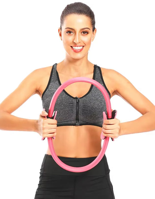 Load image into Gallery viewer, 38Cm Yoga Fitness Pilates Ring Women Girls Circle Magic Dual Exercise Home Gym Workout Sports Lose Weight Body Resistance 6Color
