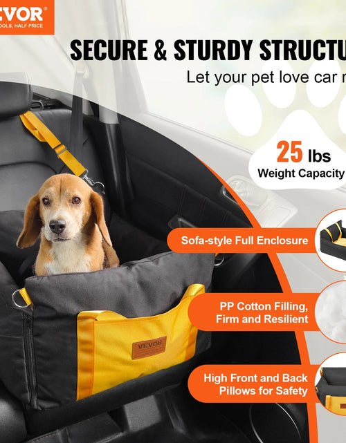Load image into Gallery viewer, VEVOR Dog Booster Car Seat Pet Car Seat for Small Dog up to 25Lbs Black
