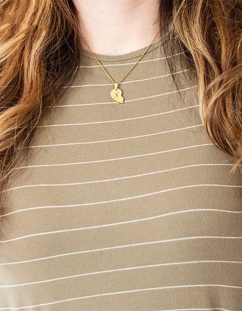 Load image into Gallery viewer, Personalized Stainless Steel Heart-Shaped Necklace-Personalized Necklace

