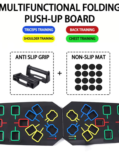 Load image into Gallery viewer, Multifunctional Folding Push up Board Set Bracket Abdominal Muscle Training Equipment Portable Push up Board Exercise Training
