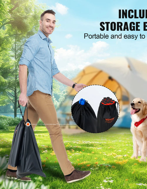 Load image into Gallery viewer, VEVOR Dog Agility Hurdle Cone Set 6 PCS Kit-12 Xcones 6 Xagility Rods with Bag
