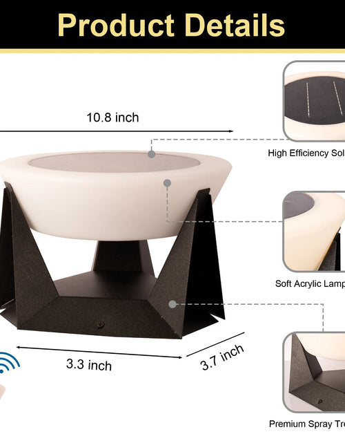 Load image into Gallery viewer, Modern Solar-Powered Outdoor Post Light

