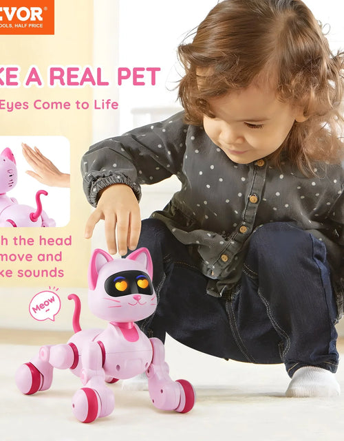 Load image into Gallery viewer, VEVOR RC Robot Cat Toy for Kid Talking Dancing Touch Remote Control Programmable
