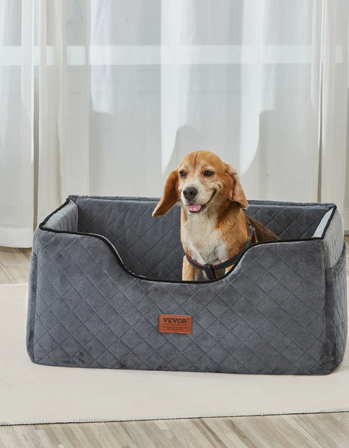 Load image into Gallery viewer, VEVOR Dog Booster Car Seat Pet Car Seat for Medium Large Dog up to 55 Lbs Gray
