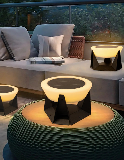 Load image into Gallery viewer, Modern Solar-Powered Outdoor Post Light
