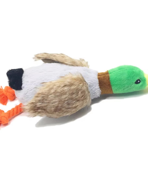Load image into Gallery viewer, Cute Plush Duck Sound Pet Toys Stuffed Squeaky Animal Squeak Dog Toy Cleaning Tooth Dog Chew Rope Toys Pet Dog Accessories Toys
