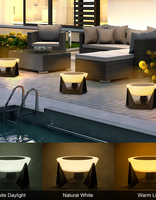 Load image into Gallery viewer, Modern Solar-Powered Outdoor Post Light
