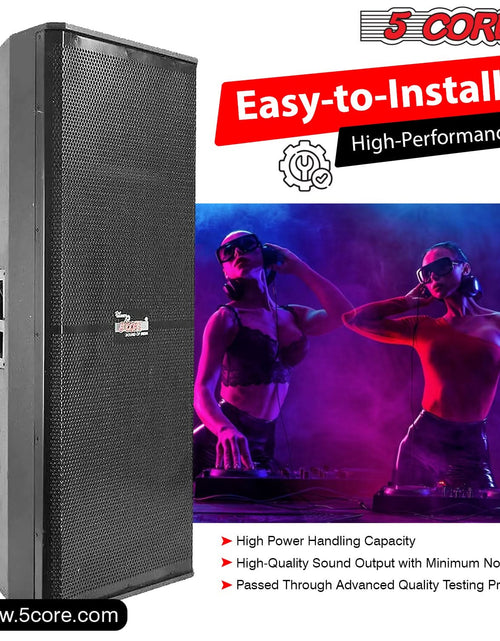 Load image into Gallery viewer, 5Core Portable Cabinet PA DJ Speaker System 15 Inch 4000W Passive 3 Way Loudspeaker
