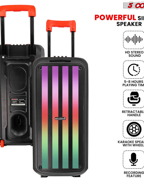 Load image into Gallery viewer, 5Core Bluetooth Party Speaker 8 Inch PA RGB Partybox Karaoke Machine + 2 Wireless Mic
