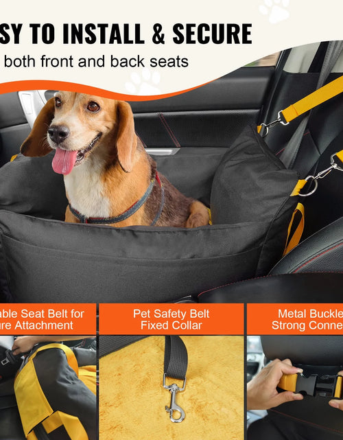 Load image into Gallery viewer, VEVOR Dog Booster Car Seat Pet Car Seat for Small Dog up to 25Lbs Black
