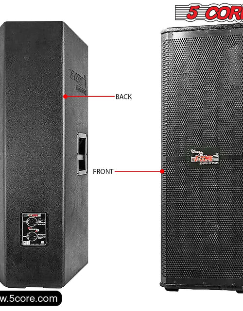 Load image into Gallery viewer, 5Core Portable Cabinet PA DJ Speaker System 15 Inch 4000W Passive 3 Way Loudspeaker
