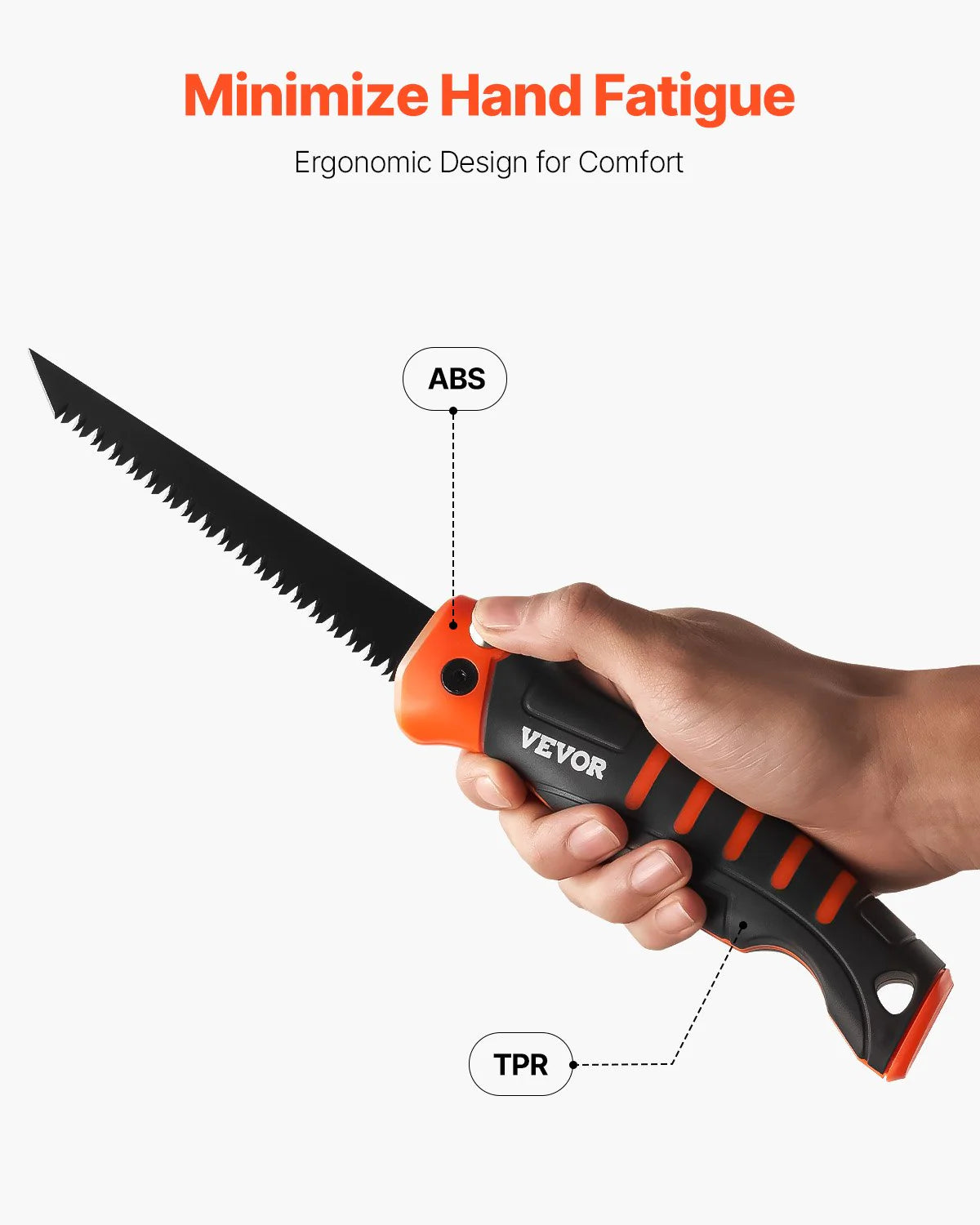 Folding Jab Saw 5 in Foldable Jab Saw with Soft Grip Handle for Drywall PVC
