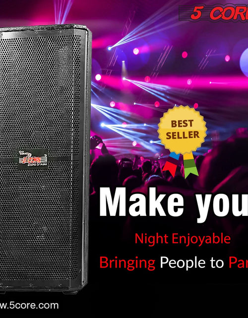 Load image into Gallery viewer, 5Core Portable Cabinet PA DJ Speaker System 15 Inch 4000W Passive 3 Way Loudspeaker
