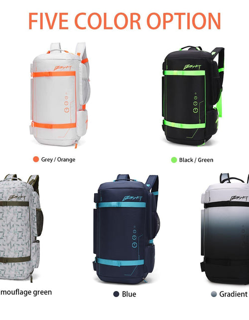 Load image into Gallery viewer, BE SMART 50L Extra Large Gym Backpack for Men, Big Gym Bag with Shoes Compart...
