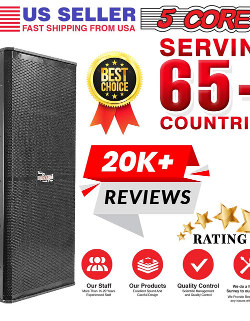 Load image into Gallery viewer, 5Core Portable Cabinet PA DJ Speaker System 15 Inch 4000W Passive 3 Way Loudspeaker
