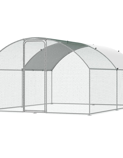 Load image into Gallery viewer, VEVOR Large Metal Chicken Coop, 9.8X12.9X6.5 Ft Walk in Chicken Run for Yard with Waterproof Cover, Doom Roof Hen House with Security Lock for Outdoor and Backyard, Farm, Duck Rabbit Cage Poultry Pen
