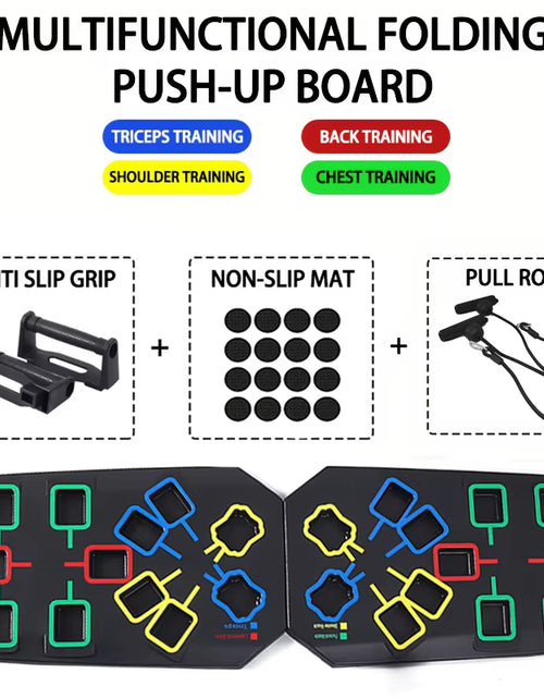 Load image into Gallery viewer, Multifunctional Folding Push up Board Set Bracket Abdominal Muscle Training Equipment Portable Push up Board Exercise Training
