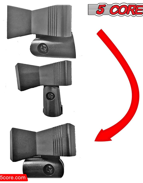 Load image into Gallery viewer, 5 Core Microphone Clip Holder 5 Pieces with Screw Adapters 5/8 to 3/8 Inch
